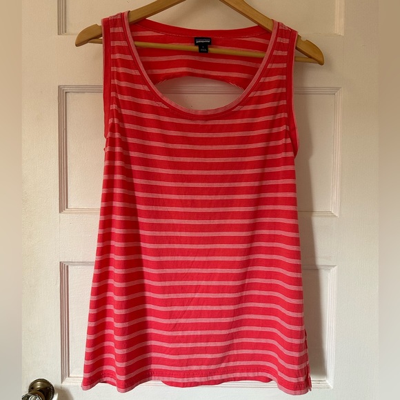 Patagonia Pink Stripe Organic Cotton Tank Top - Picture 13 of 16